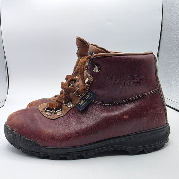Vasque Gore Tex Womens Hiking Boots 7M Brown Leather Waterproof Italy Camping - Picture 14 of 16